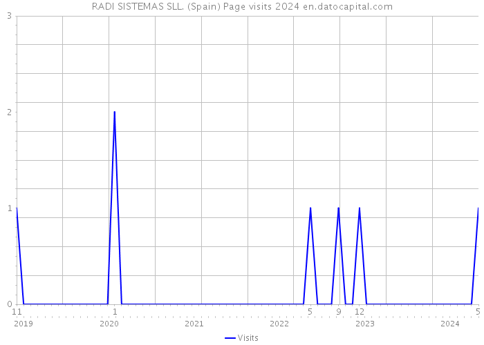 RADI SISTEMAS SLL. (Spain) Page visits 2024 