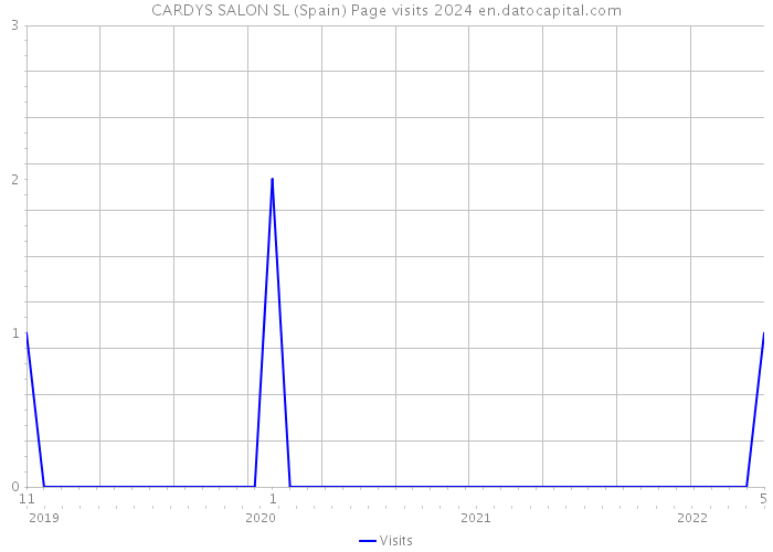 CARDYS SALON SL (Spain) Page visits 2024 