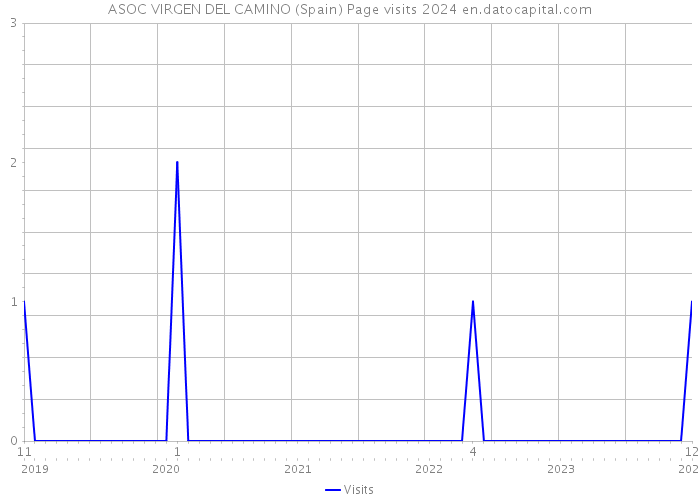 ASOC VIRGEN DEL CAMINO (Spain) Page visits 2024 