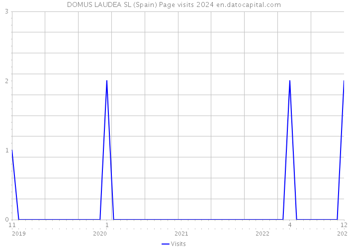 DOMUS LAUDEA SL (Spain) Page visits 2024 