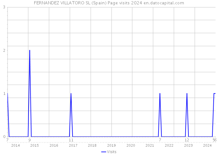 FERNANDEZ VILLATORO SL (Spain) Page visits 2024 