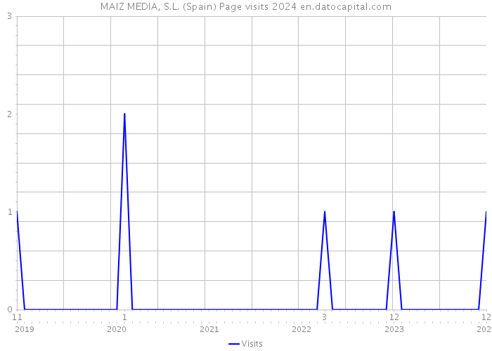 MAIZ MEDIA, S.L. (Spain) Page visits 2024 