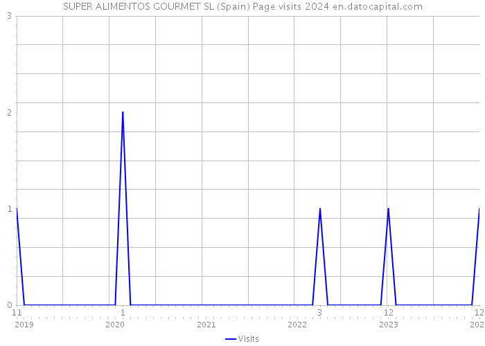 SUPER ALIMENTOS GOURMET SL (Spain) Page visits 2024 