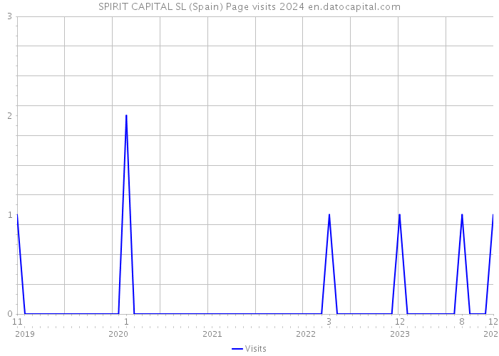 SPIRIT CAPITAL SL (Spain) Page visits 2024 