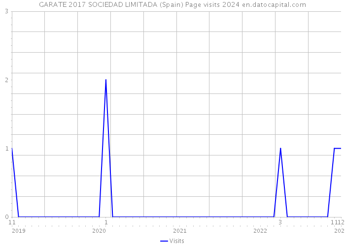 GARATE 2017 SOCIEDAD LIMITADA (Spain) Page visits 2024 