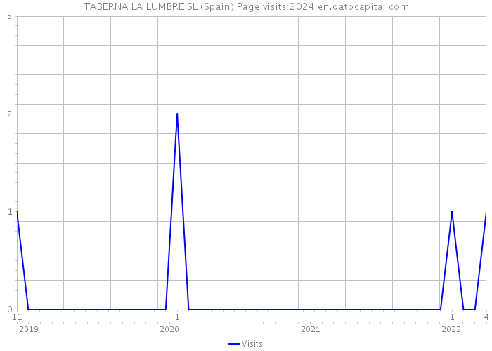 TABERNA LA LUMBRE SL (Spain) Page visits 2024 