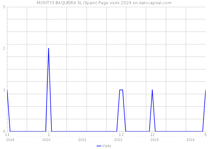 MONTYS BAQUEIRA SL (Spain) Page visits 2024 