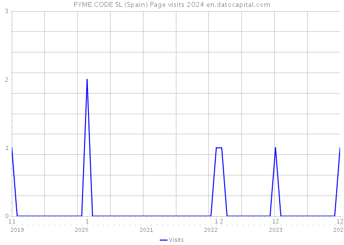 PYME CODE SL (Spain) Page visits 2024 