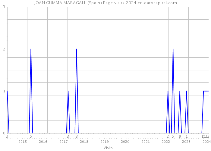 JOAN GUMMA MARAGALL (Spain) Page visits 2024 