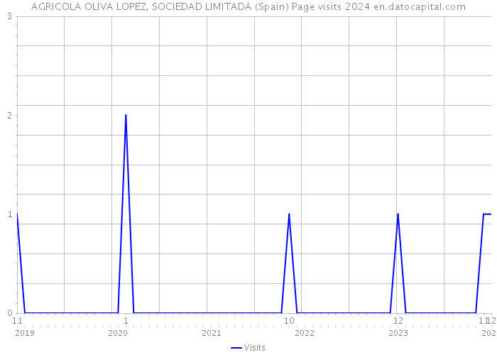 AGRICOLA OLIVA LOPEZ, SOCIEDAD LIMITADA (Spain) Page visits 2024 