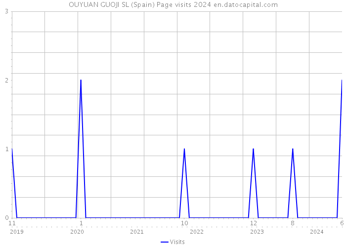 OUYUAN GUOJI SL (Spain) Page visits 2024 