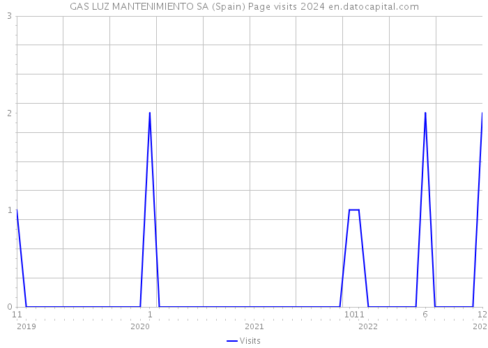 GAS LUZ MANTENIMIENTO SA (Spain) Page visits 2024 