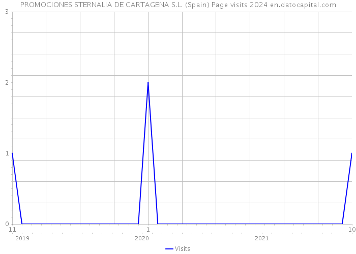 PROMOCIONES STERNALIA DE CARTAGENA S.L. (Spain) Page visits 2024 