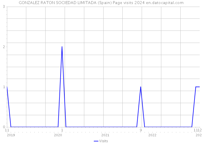 GONZALEZ RATON SOCIEDAD LIMITADA (Spain) Page visits 2024 
