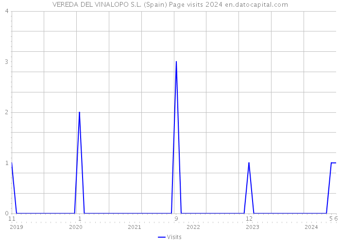 VEREDA DEL VINALOPO S.L. (Spain) Page visits 2024 
