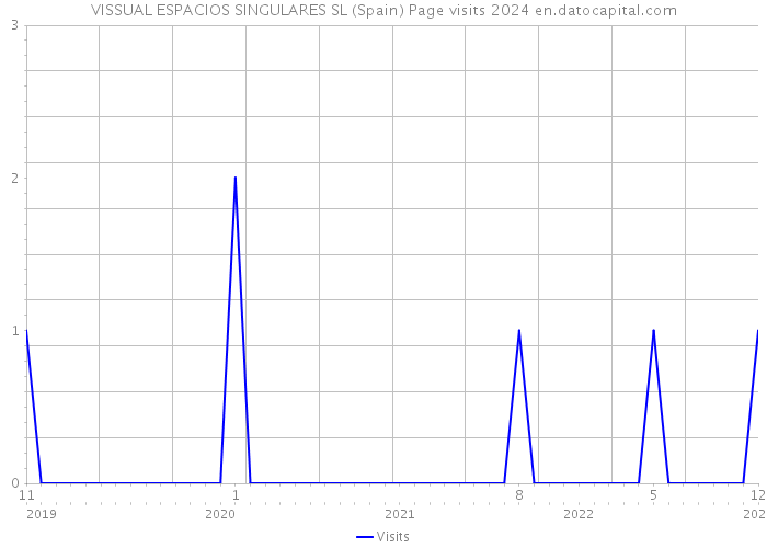 VISSUAL ESPACIOS SINGULARES SL (Spain) Page visits 2024 