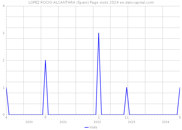 LOPEZ ROCIO ALCANTARA (Spain) Page visits 2024 