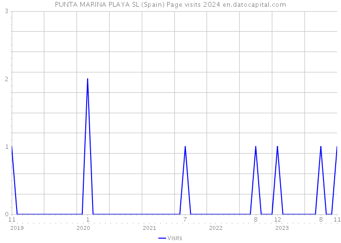 PUNTA MARINA PLAYA SL (Spain) Page visits 2024 