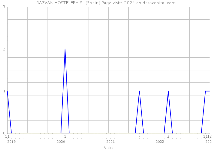 RAZVAN HOSTELERA SL (Spain) Page visits 2024 
