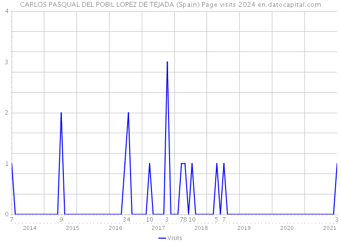CARLOS PASQUAL DEL POBIL LOPEZ DE TEJADA (Spain) Page visits 2024 
