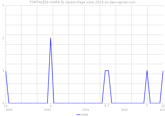 FORTALEZA IGARA SL (Spain) Page visits 2024 