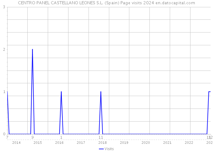 CENTRO PANEL CASTELLANO LEONES S.L. (Spain) Page visits 2024 