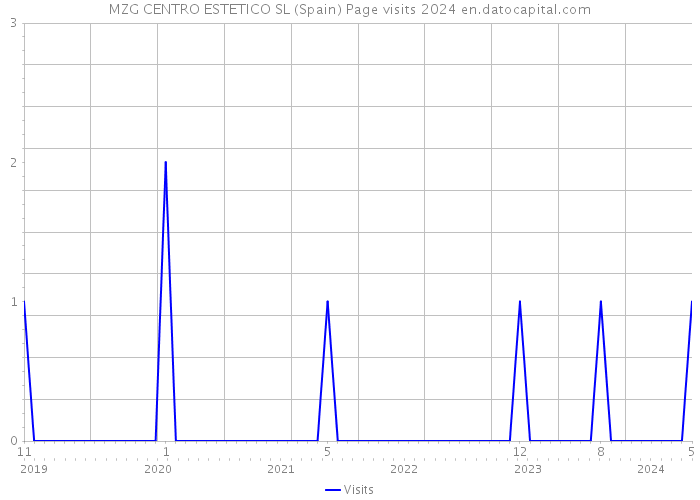 MZG CENTRO ESTETICO SL (Spain) Page visits 2024 