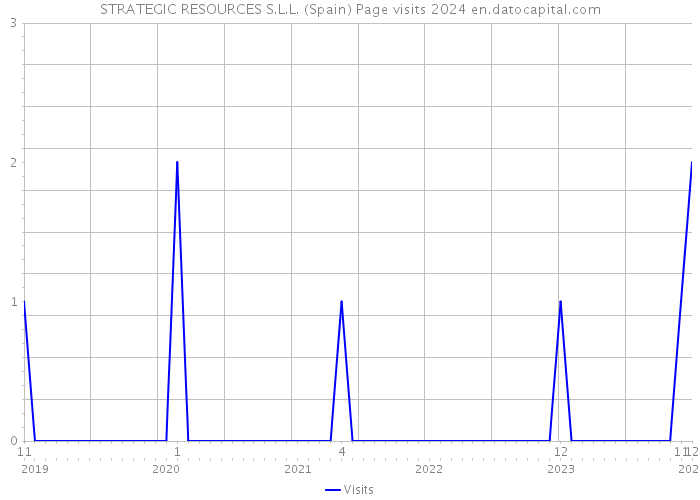 STRATEGIC RESOURCES S.L.L. (Spain) Page visits 2024 