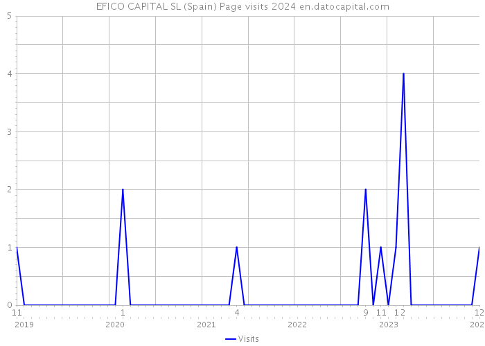 EFICO CAPITAL SL (Spain) Page visits 2024 