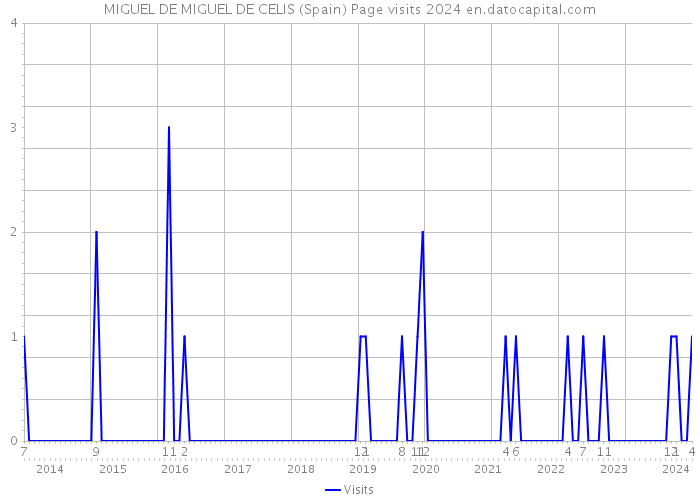 MIGUEL DE MIGUEL DE CELIS (Spain) Page visits 2024 