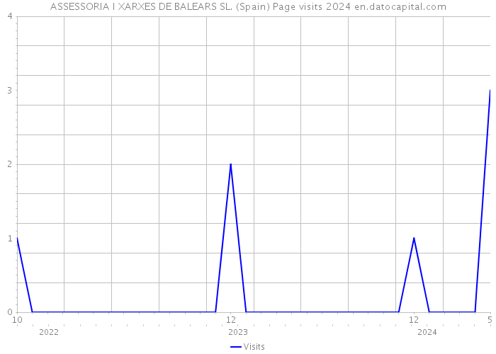 ASSESSORIA I XARXES DE BALEARS SL. (Spain) Page visits 2024 