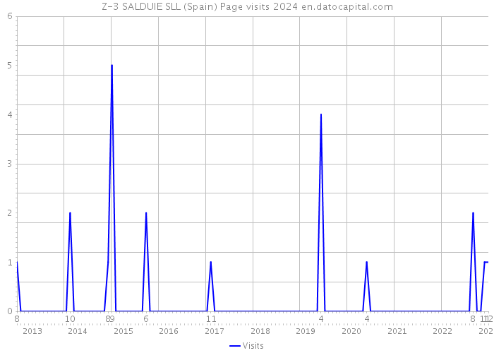 Z-3 SALDUIE SLL (Spain) Page visits 2024 