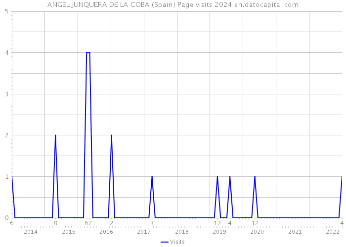 ANGEL JUNQUERA DE LA COBA (Spain) Page visits 2024 