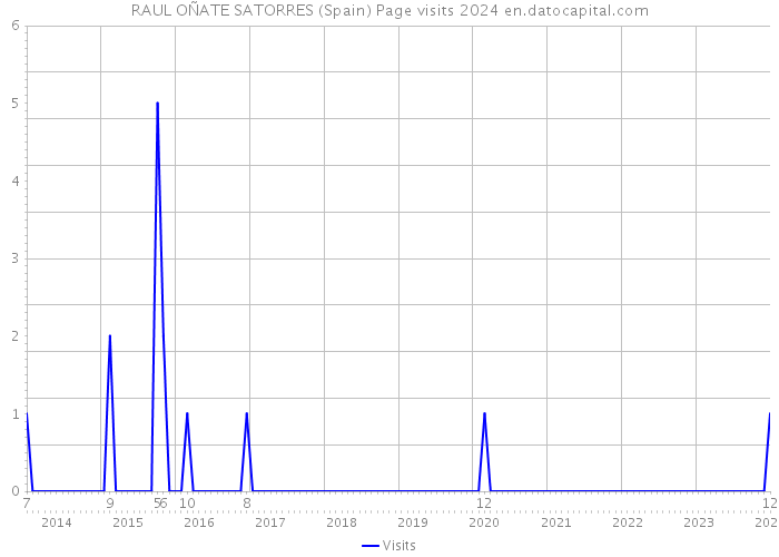 RAUL OÑATE SATORRES (Spain) Page visits 2024 