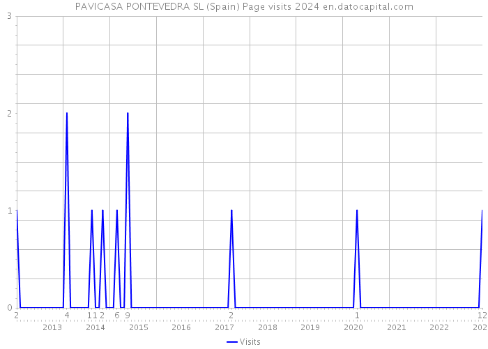 PAVICASA PONTEVEDRA SL (Spain) Page visits 2024 