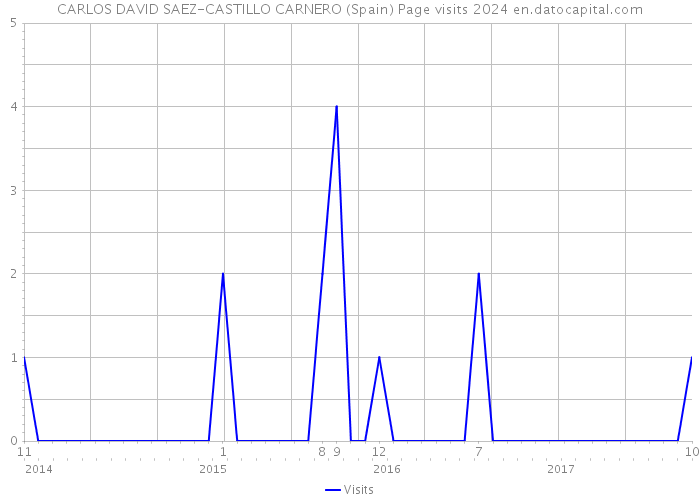 CARLOS DAVID SAEZ-CASTILLO CARNERO (Spain) Page visits 2024 