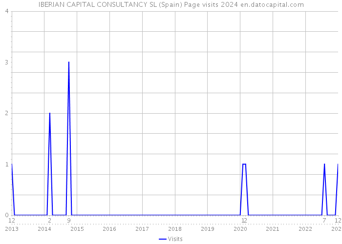 IBERIAN CAPITAL CONSULTANCY SL (Spain) Page visits 2024 