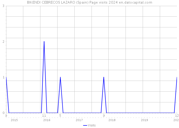BIKENDI CEBRECOS LAZARO (Spain) Page visits 2024 