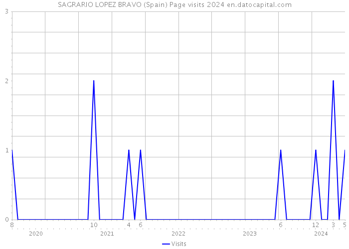 SAGRARIO LOPEZ BRAVO (Spain) Page visits 2024 