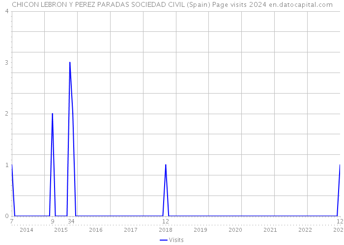CHICON LEBRON Y PEREZ PARADAS SOCIEDAD CIVIL (Spain) Page visits 2024 