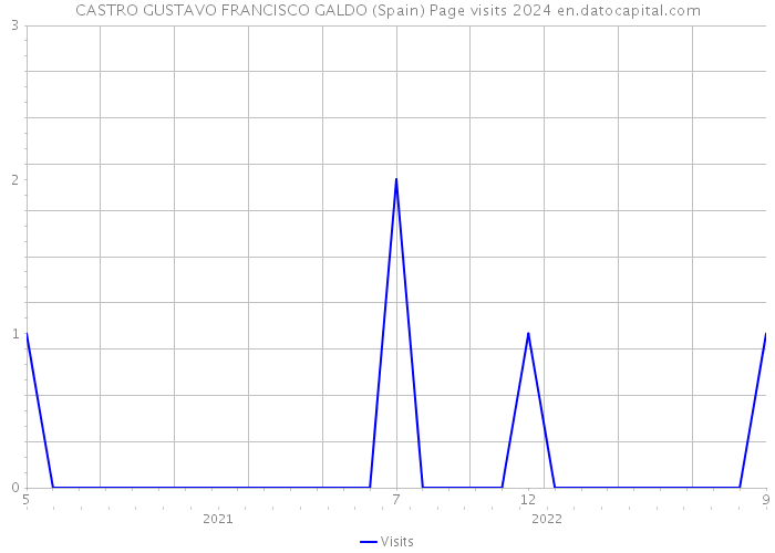 CASTRO GUSTAVO FRANCISCO GALDO (Spain) Page visits 2024 