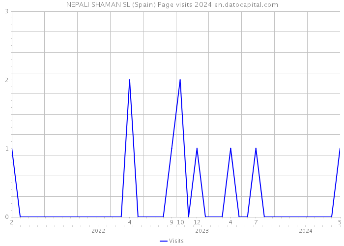 NEPALI SHAMAN SL (Spain) Page visits 2024 