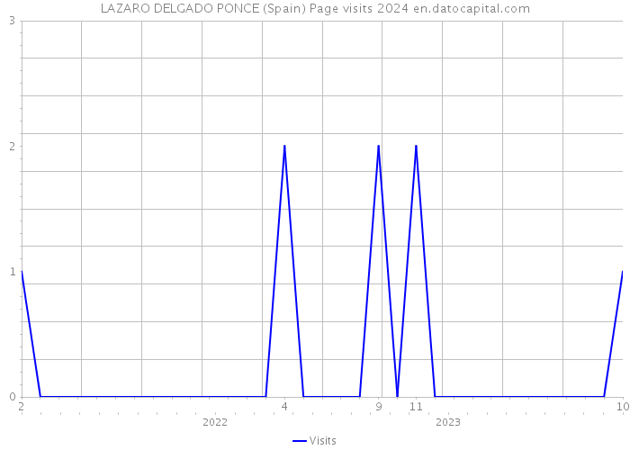 LAZARO DELGADO PONCE (Spain) Page visits 2024 