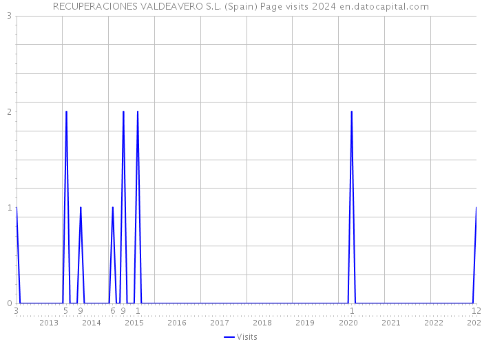RECUPERACIONES VALDEAVERO S.L. (Spain) Page visits 2024 