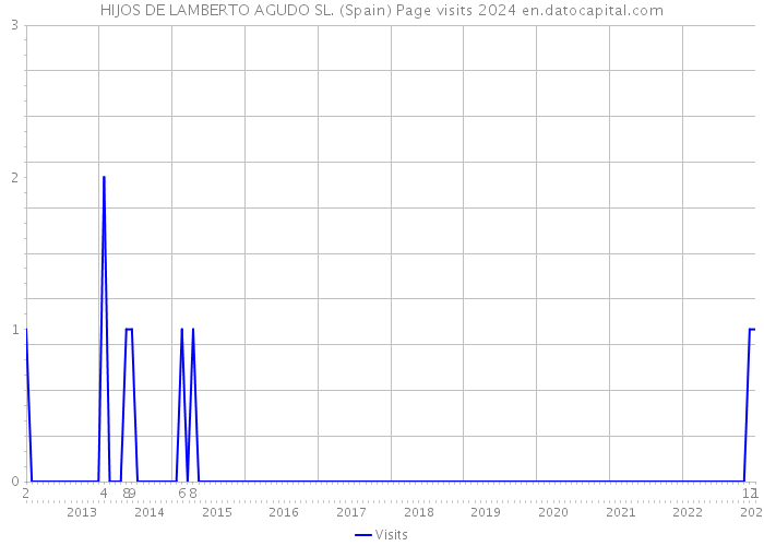 HIJOS DE LAMBERTO AGUDO SL. (Spain) Page visits 2024 