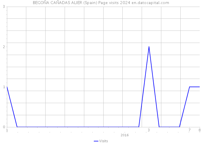 BEGOÑA CAÑADAS ALIER (Spain) Page visits 2024 