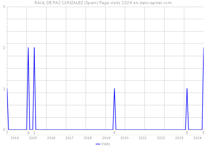 RAUL DE PAZ GONZALEZ (Spain) Page visits 2024 