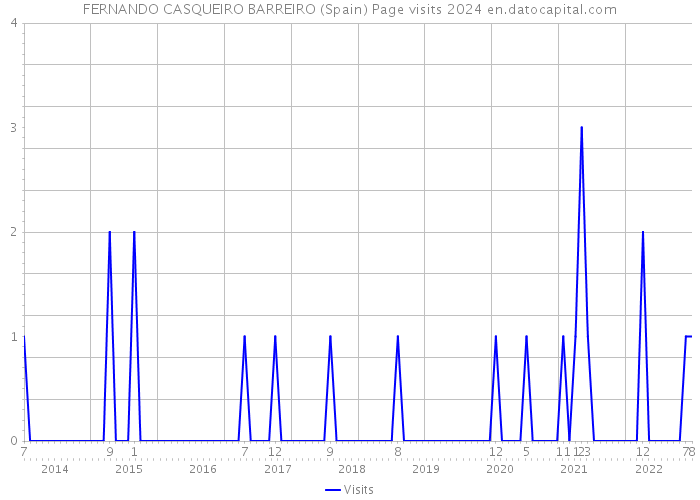 FERNANDO CASQUEIRO BARREIRO (Spain) Page visits 2024 