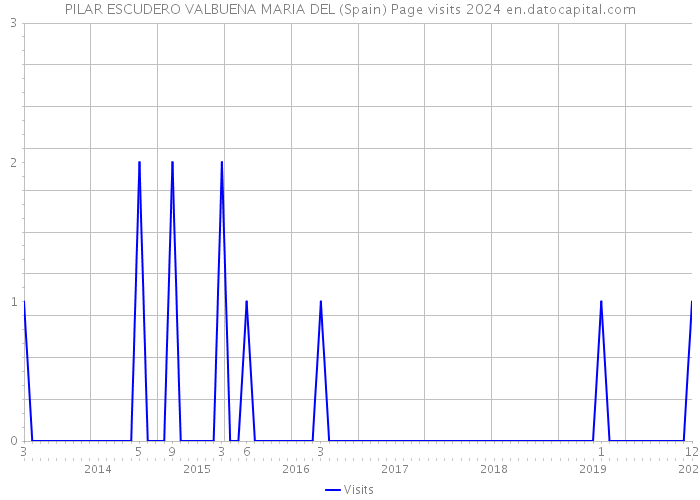 PILAR ESCUDERO VALBUENA MARIA DEL (Spain) Page visits 2024 