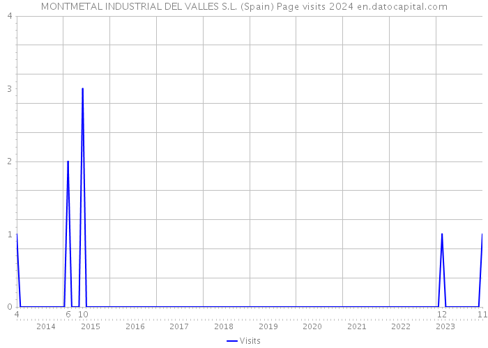 MONTMETAL INDUSTRIAL DEL VALLES S.L. (Spain) Page visits 2024 